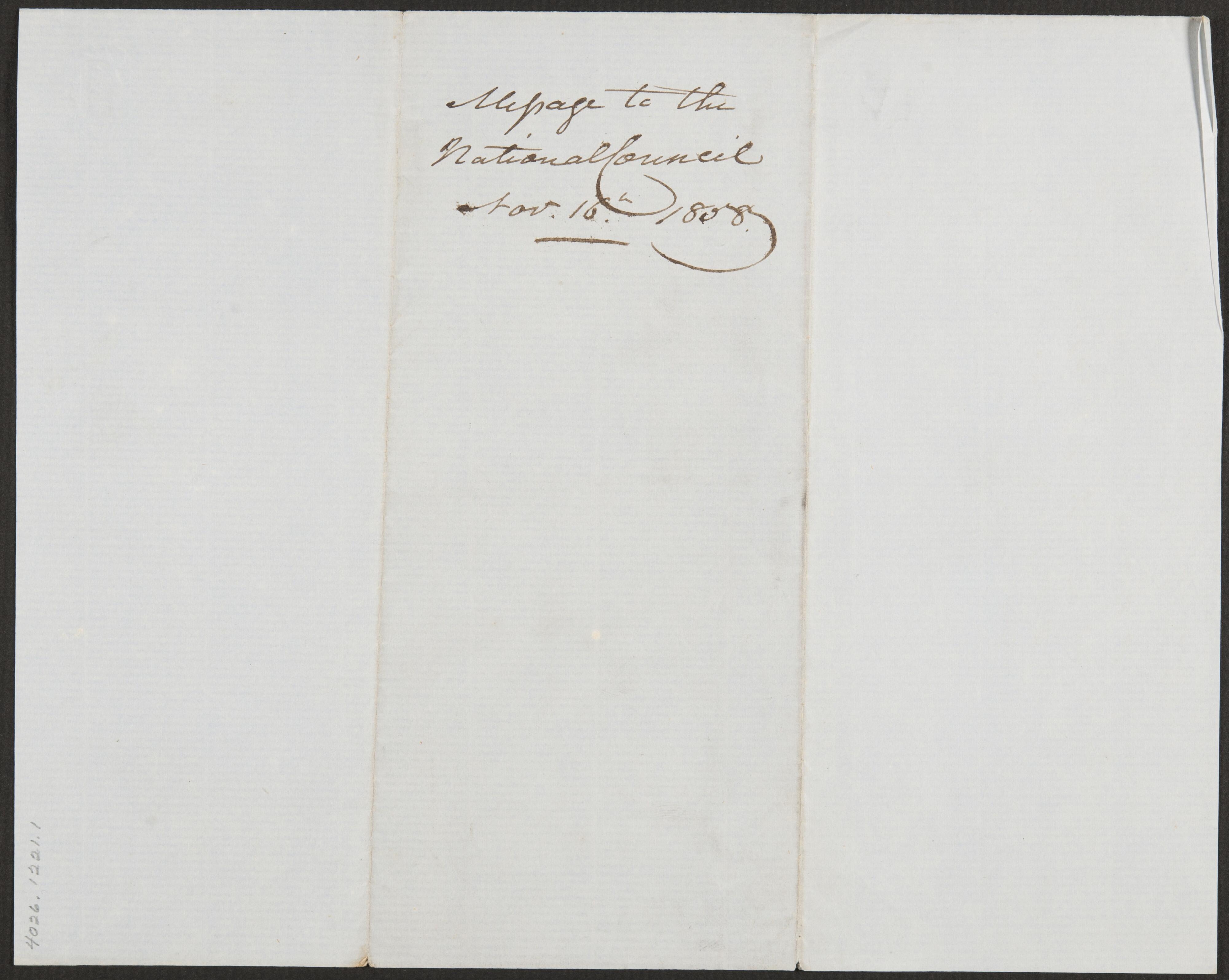 Letter from Chief John Ross to National Committee / John Ross