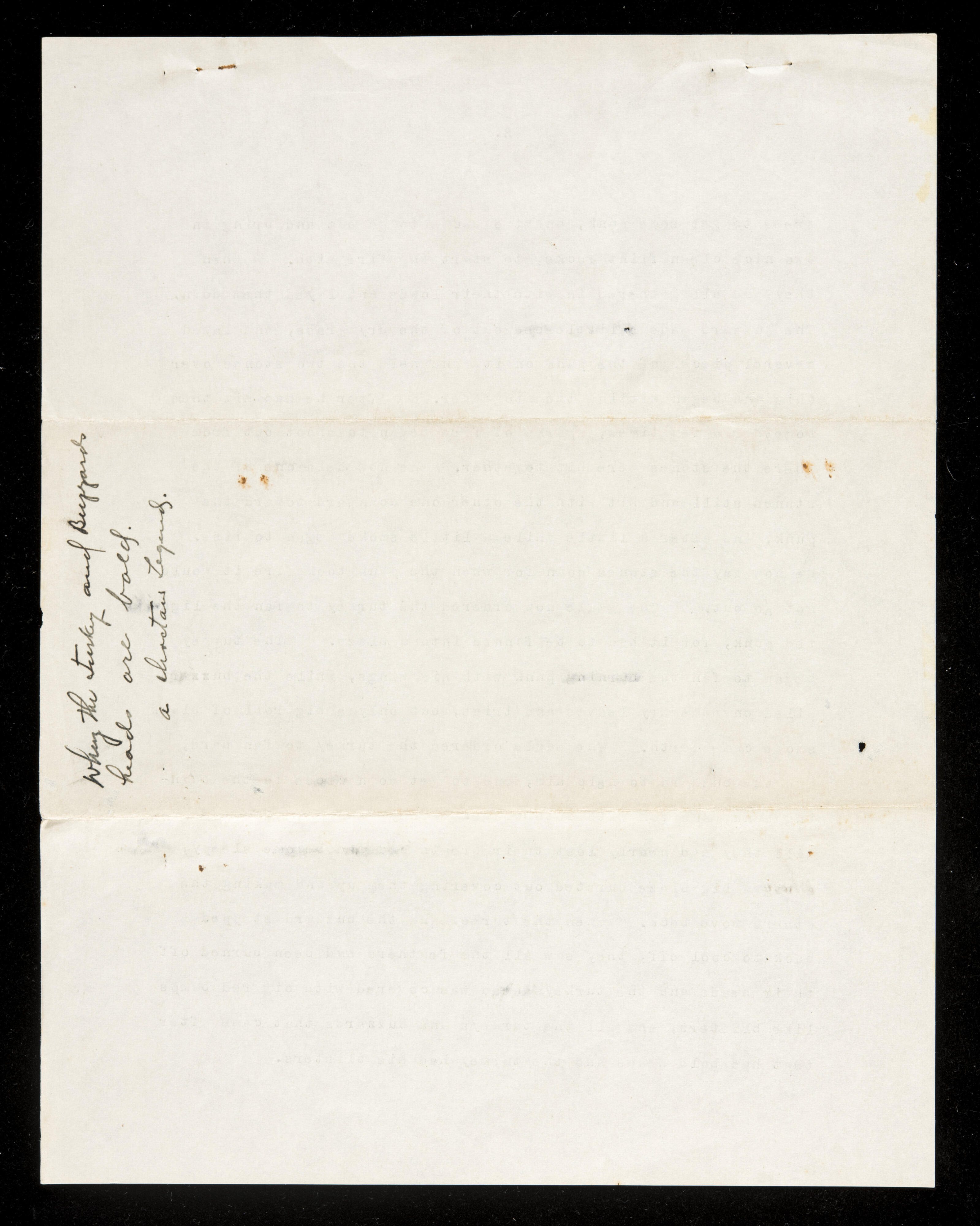 Typescript of "Why the Turkey and the Buzzards Heads are Bald, and the