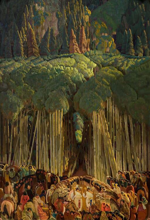 log( x) 3 6 Leonard  /  Gilcrease Ernest Forest Blumenschein Enchanted