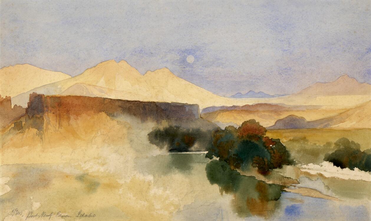 Portneuf Canyon, Idaho / Thomas Moran Gilcrease Museum
