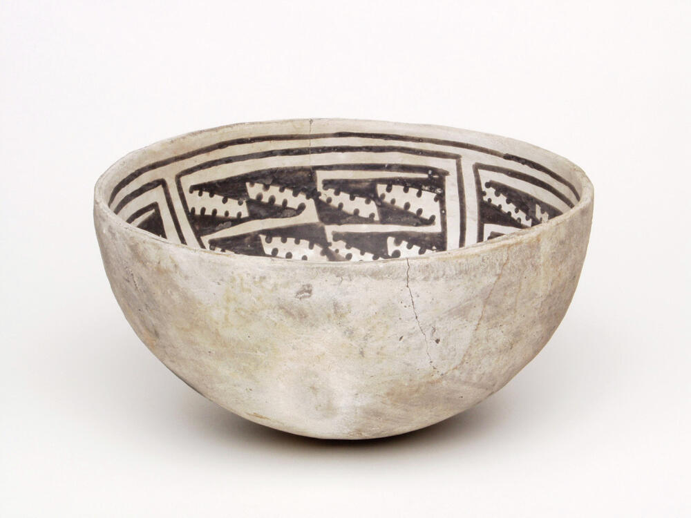 Mcelmo Black On White Bowl Southwest Anasazi Gilcrease Museum