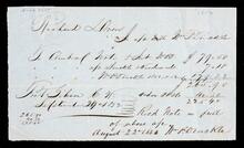 Receipted account statement for account of Richard Drew