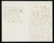 Personal letter from Jas Madison Barry to Col Peter Peachland